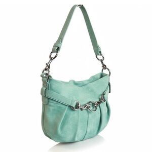 COACH Y2K VINTAGE ALL SUEDE HOBO PISTACHIO GREEN- PERFECT LIKE NEW